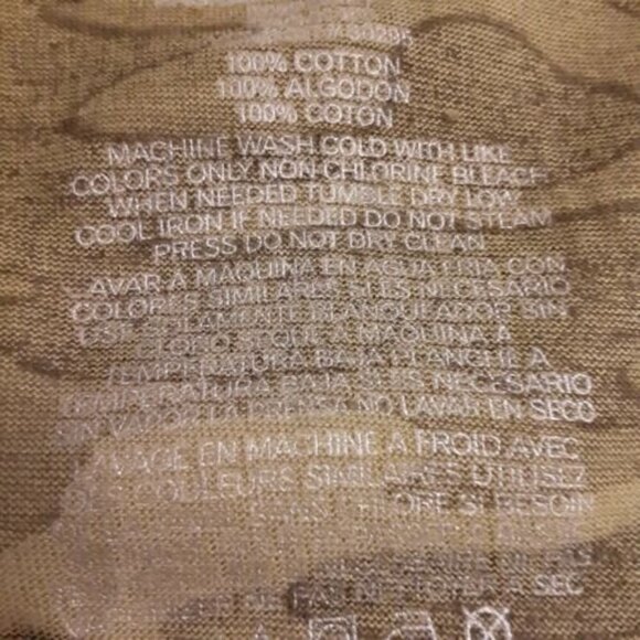 Miley Cyrus Max Azria Long Sleeve XL Camouflage Lightweight T-Shirt - Picture 5 of 7